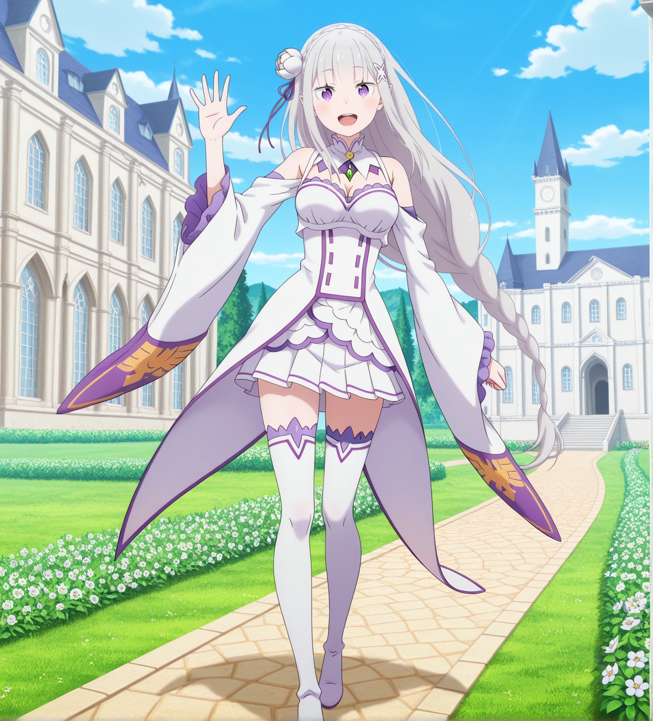 エミリアさんのパンモロ【まんぐり返し+お尻ドアップ】