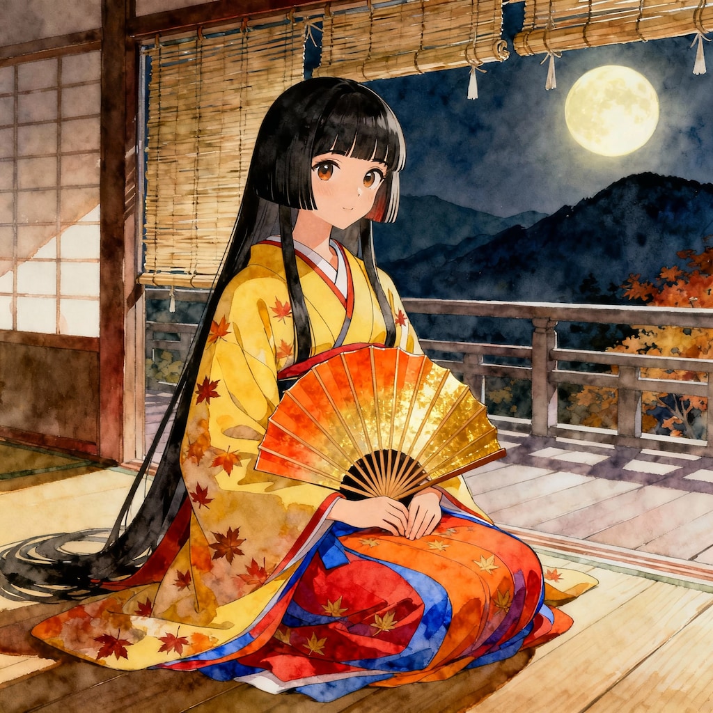 平安貴族女子（秋）