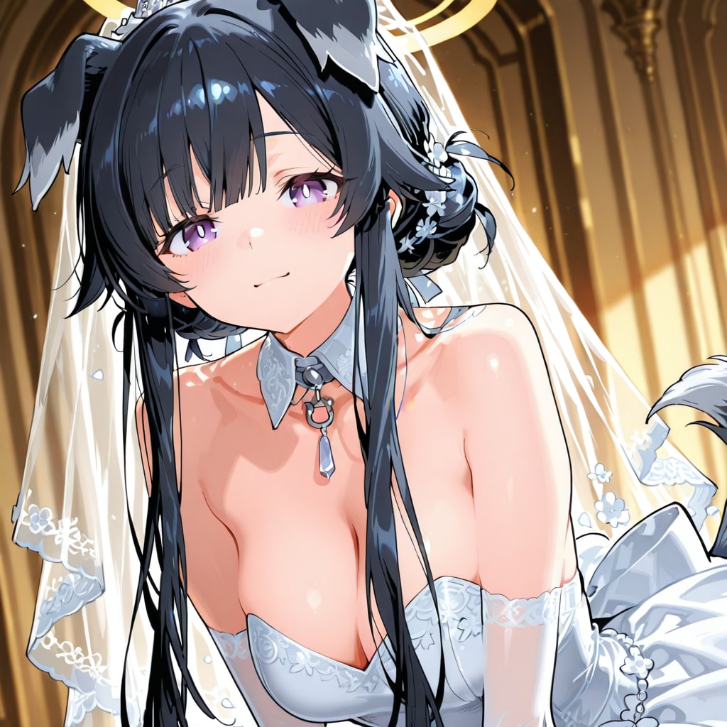 猫塚ヒビキ：ウェディングドレス編 | の人気AIイラスト・グラビア