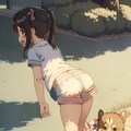 犬の散歩 2枚目