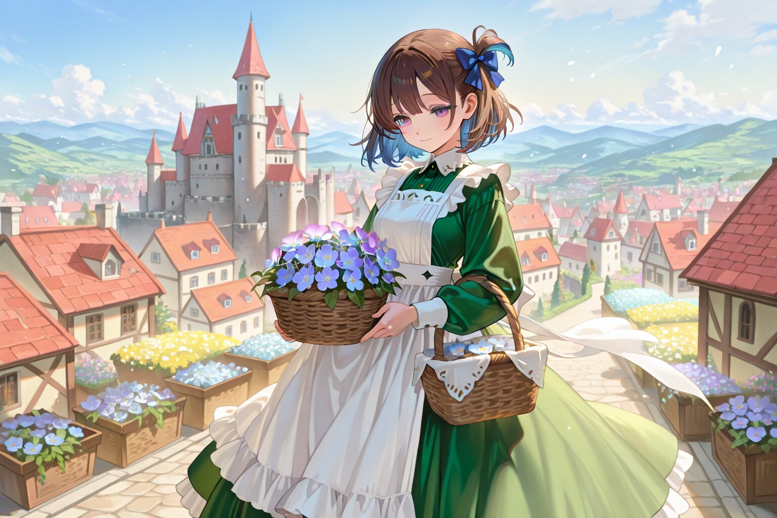 花贈り娘