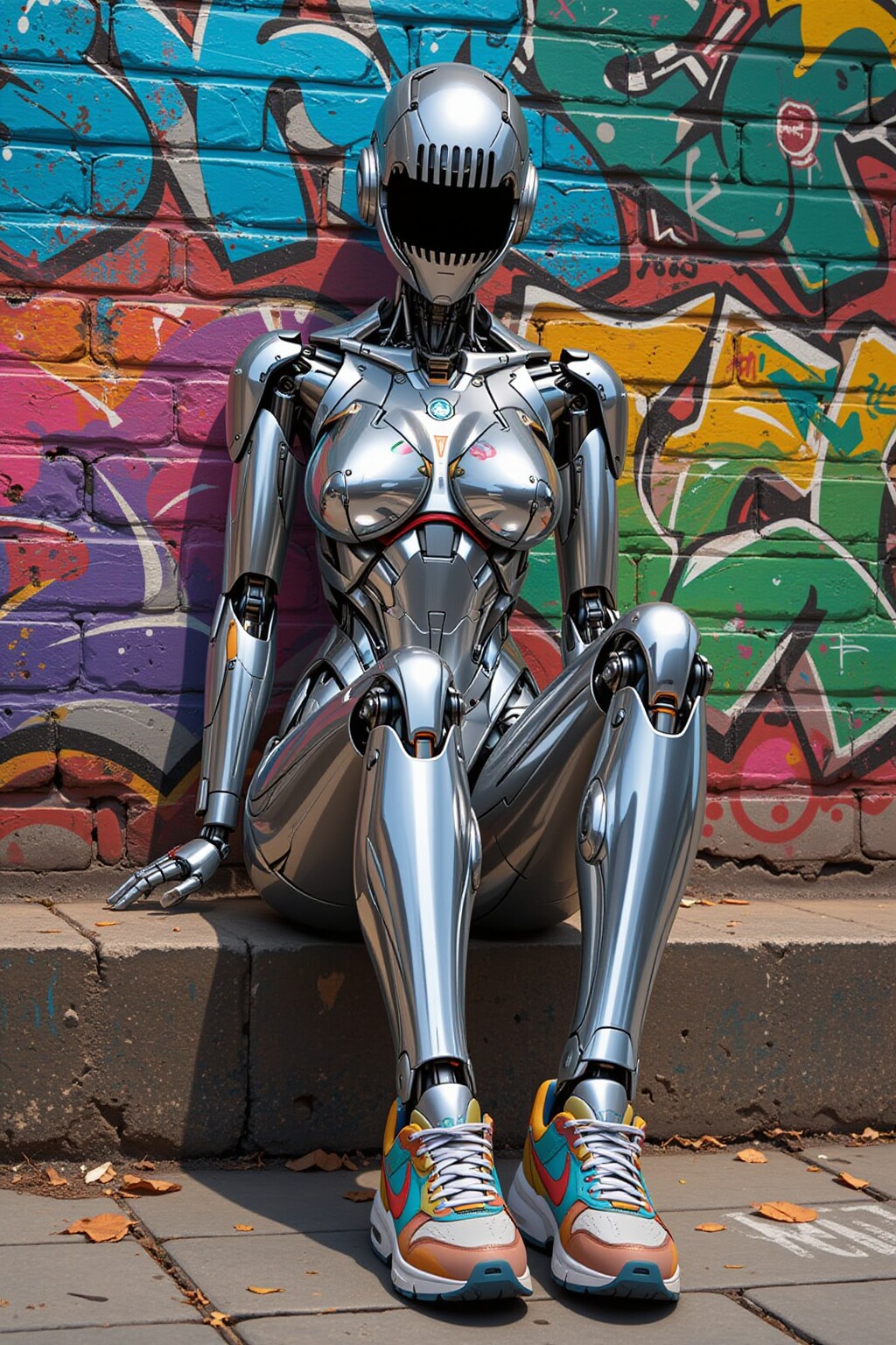 スニーカーを履いたメカ子