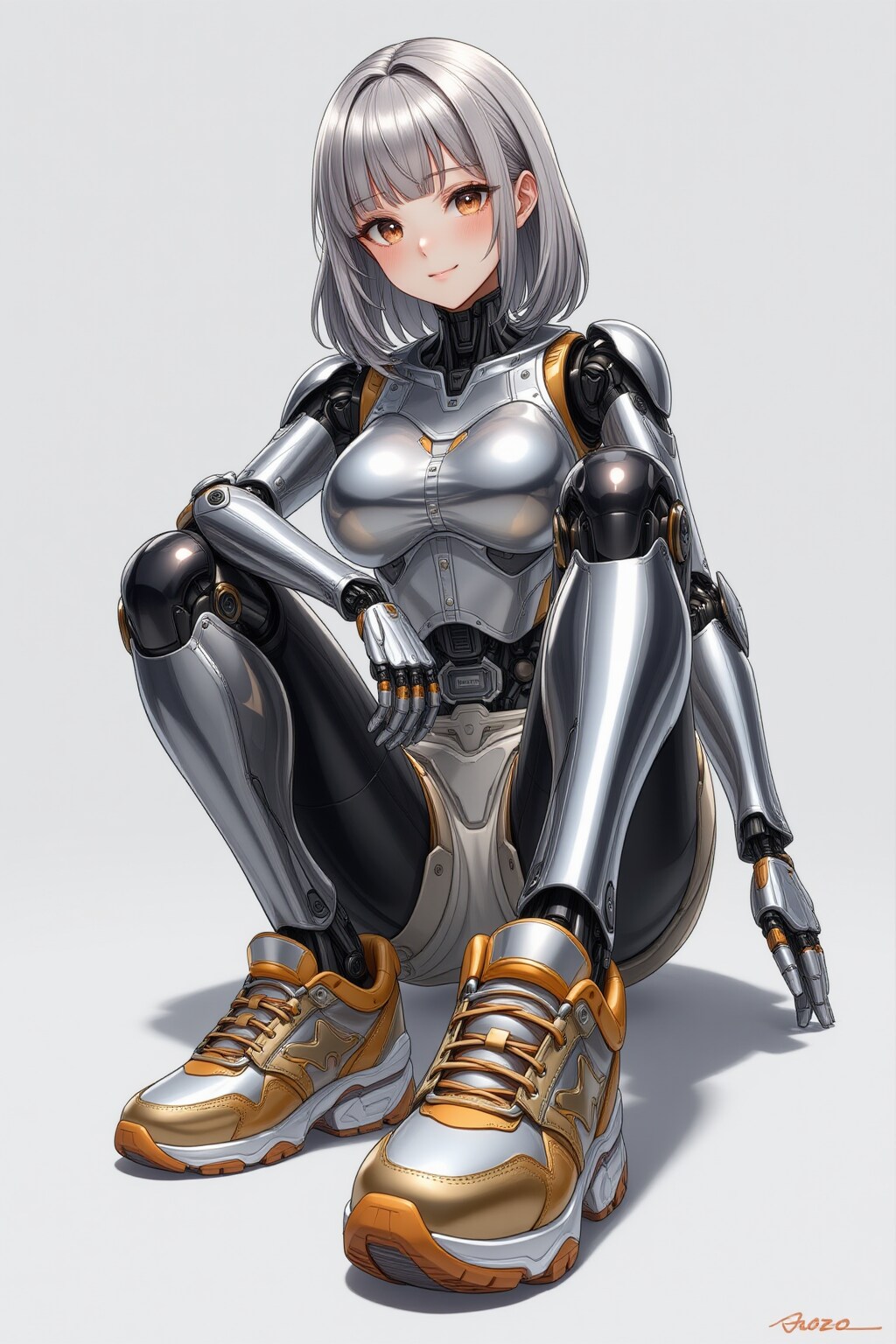 スニーカーを履いたメカ子