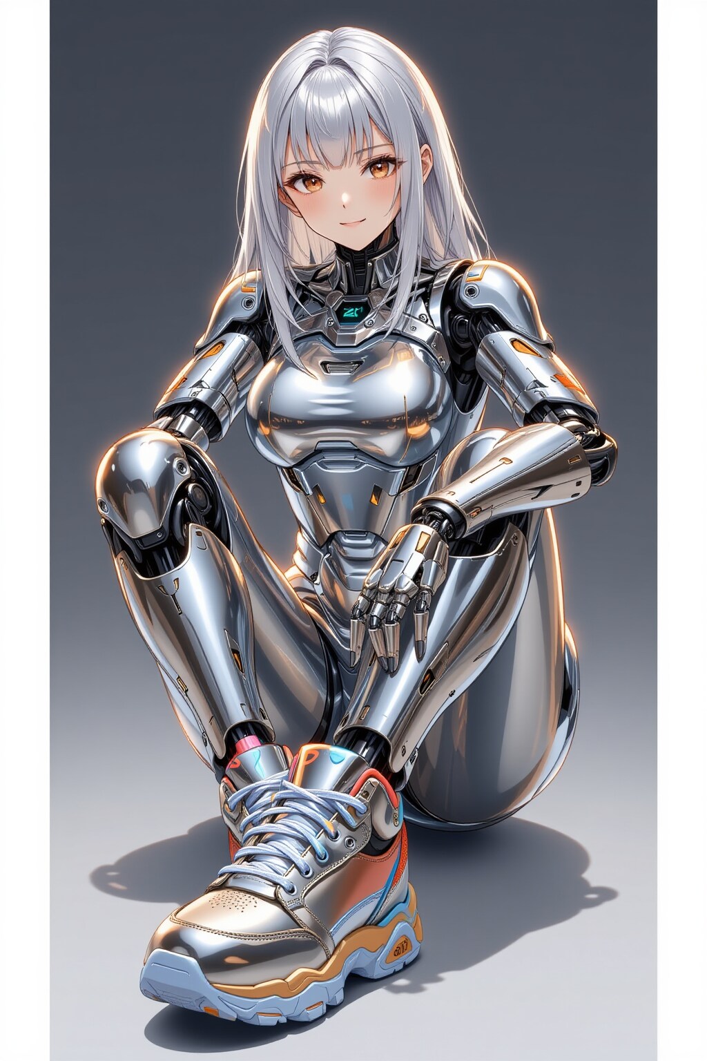 スニーカーを履いたメカ子