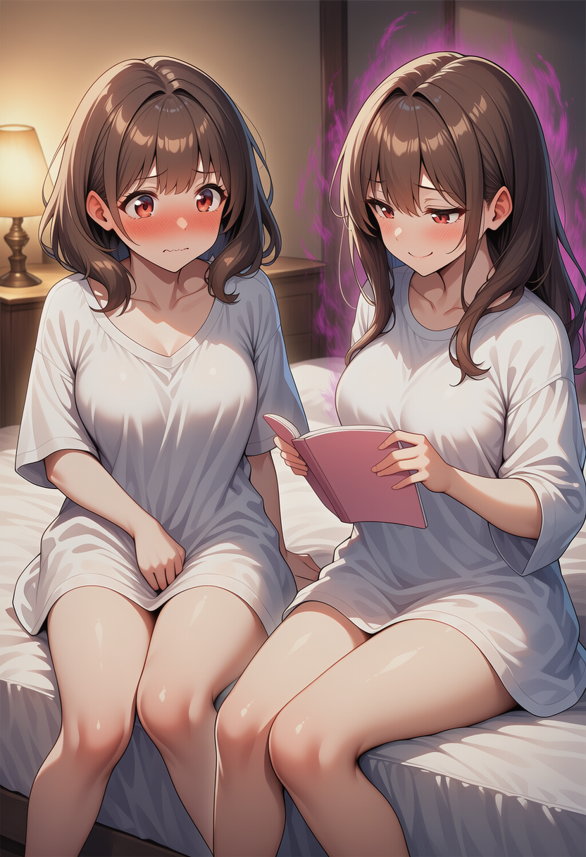 「へぇ～？このシーンがお気に入りなんだ？いっつもこのシチュエーションで自分がくすぐられる妄想してたの？」 「や、やめて…そんなこと聞かないで…」