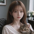 猫：「ここは僕の特等席」 2枚目