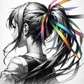 ポニーテールの女 2枚目