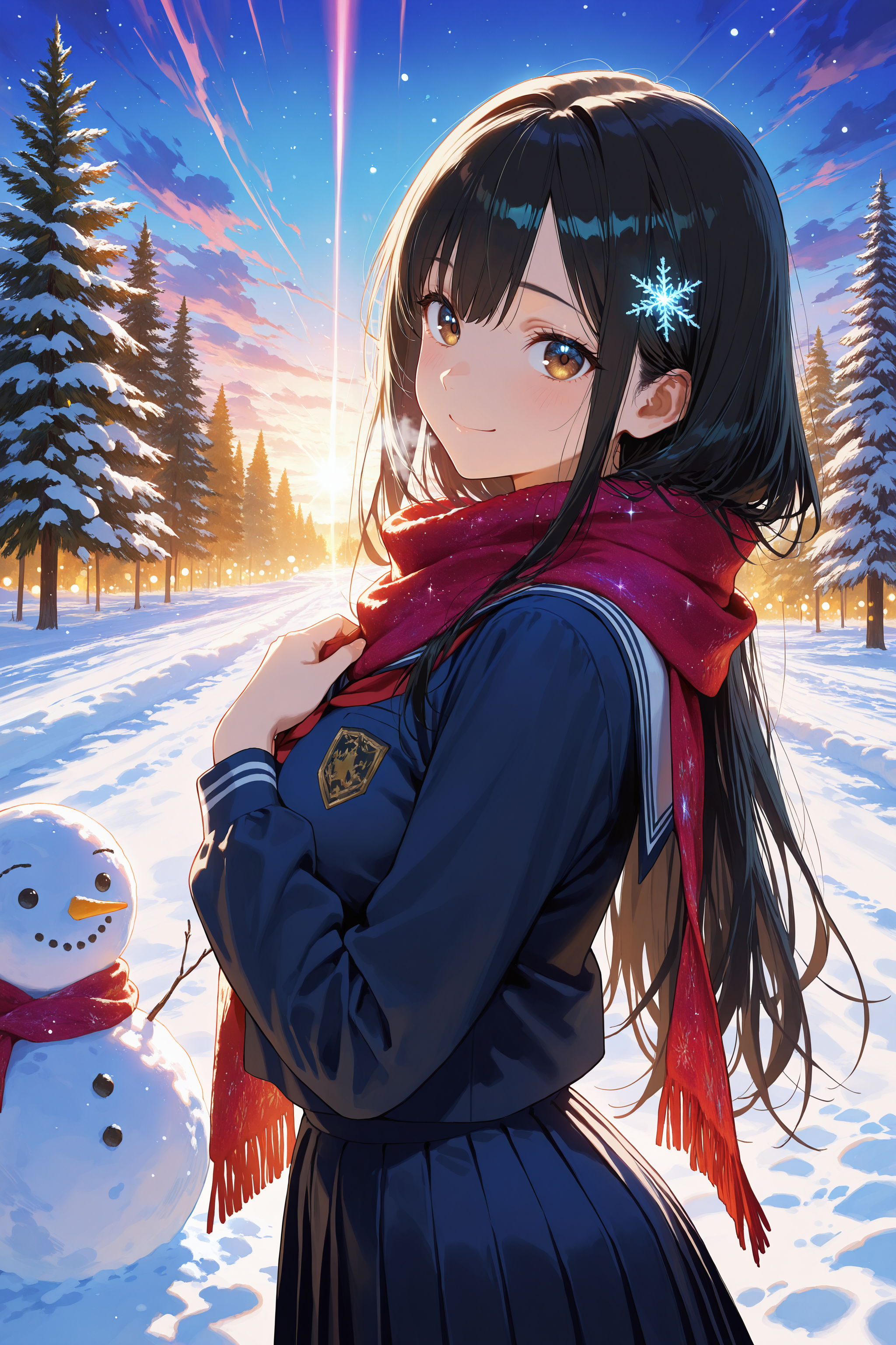 異世界神社の巫女さん（神楽さん）制服Ver | の人気AIイラスト・グラビア