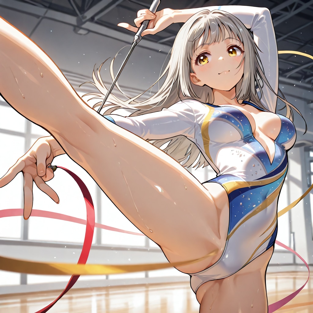 新体操部に体験入部