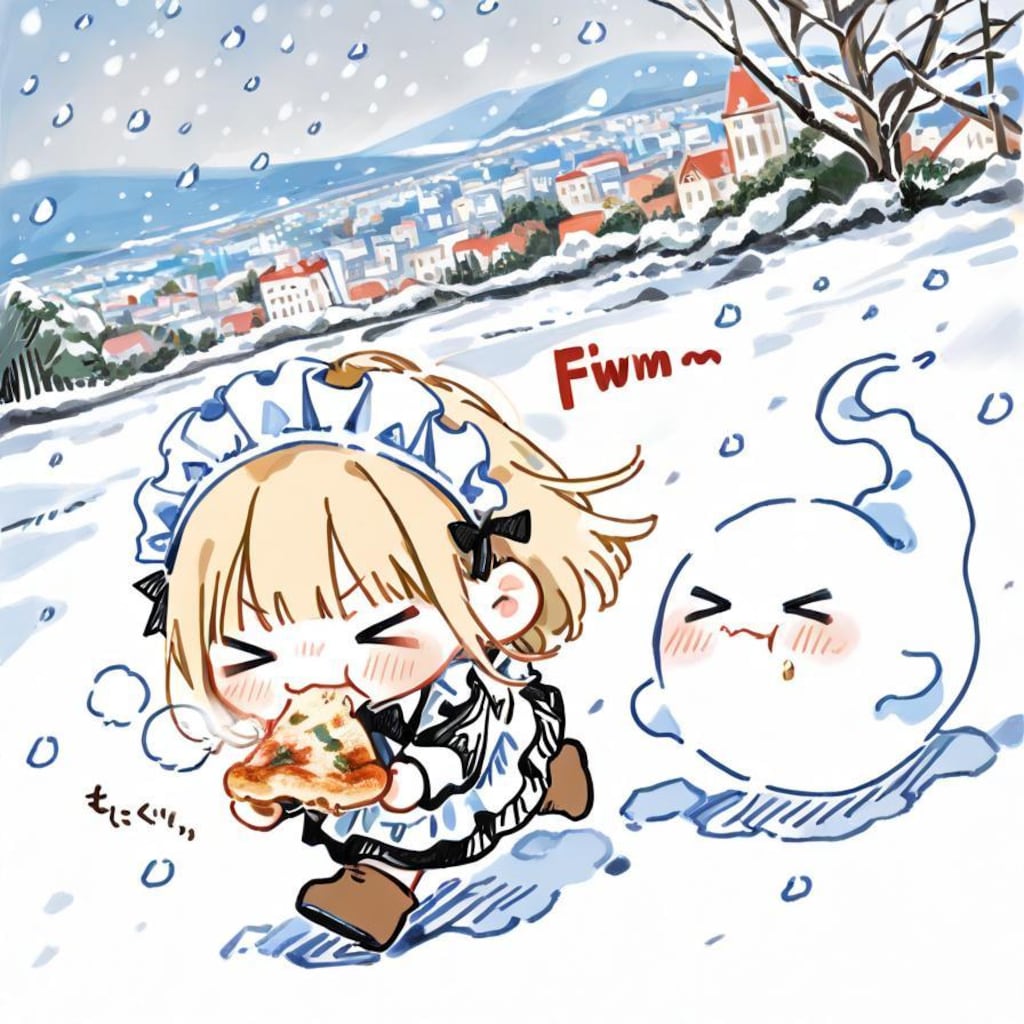 お ピ ッ 散 歩 in ウ ィ ン タ ー 🍕☃️