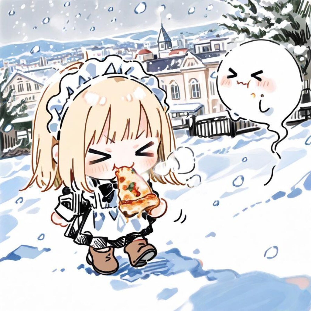 お ピ ッ 散 歩 in ウ ィ ン タ ー 🍕☃️