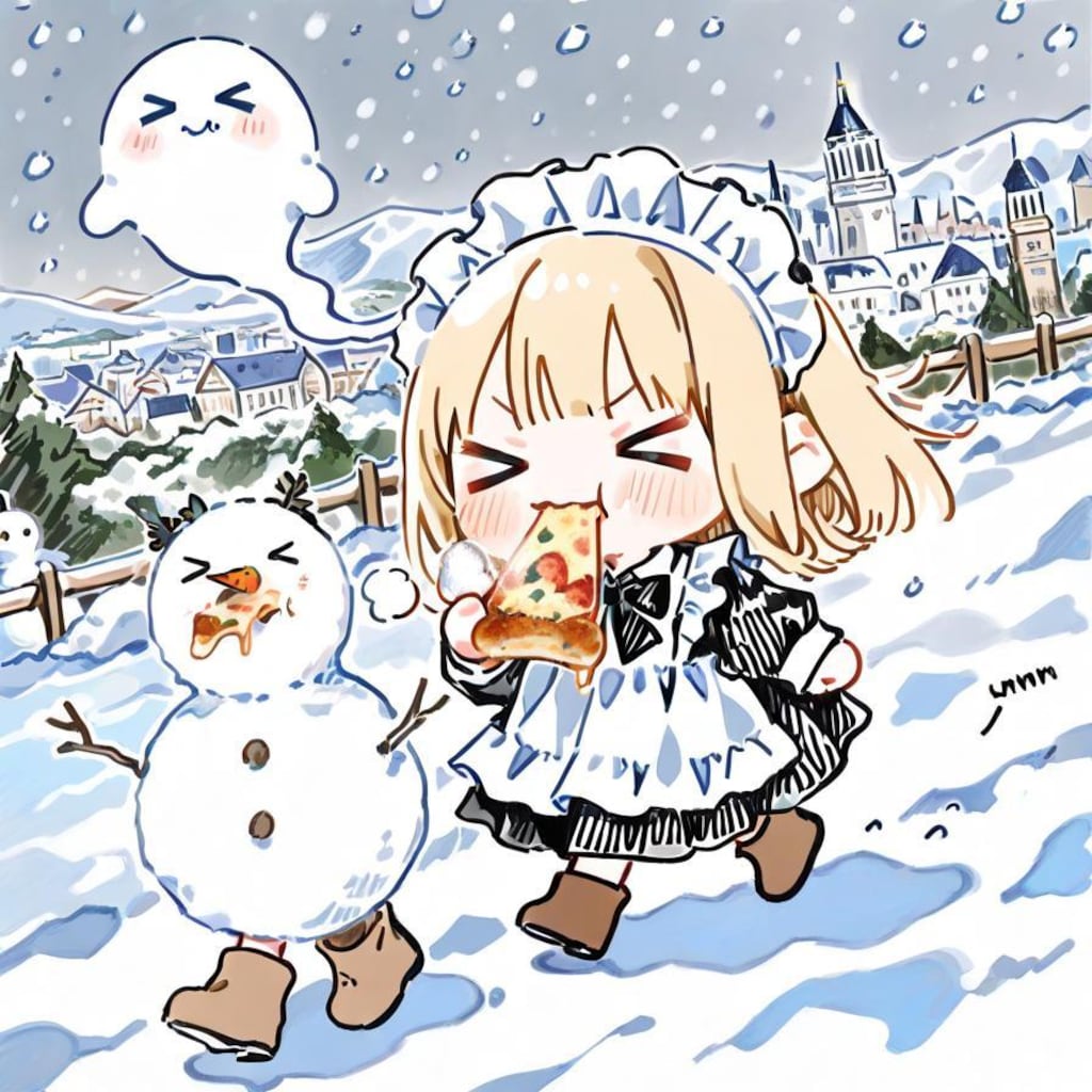 お ピ ッ 散 歩 in ウ ィ ン タ ー 🍕☃️