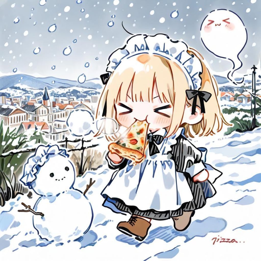 お ピ ッ 散 歩 in ウ ィ ン タ ー 🍕☃️