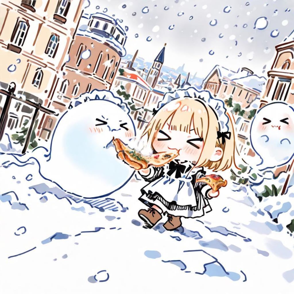 お ピ ッ 散 歩 in ウ ィ ン タ ー 🍕☃️