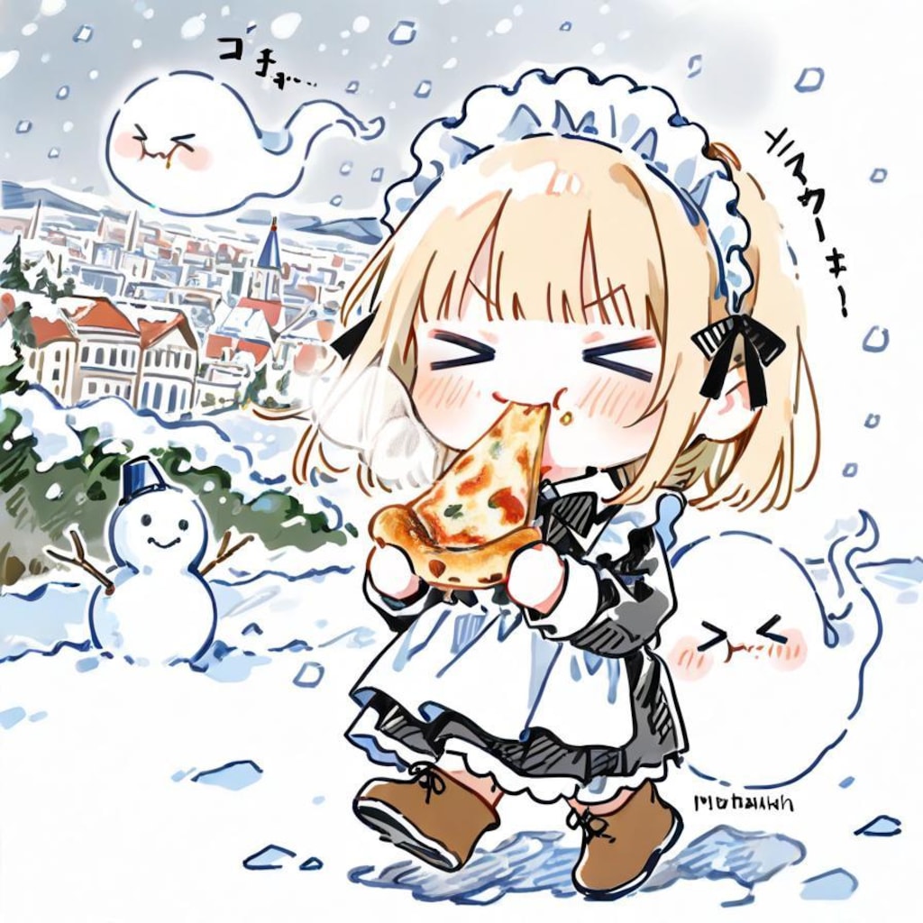 お ピ ッ 散 歩 in ウ ィ ン タ ー 🍕☃️