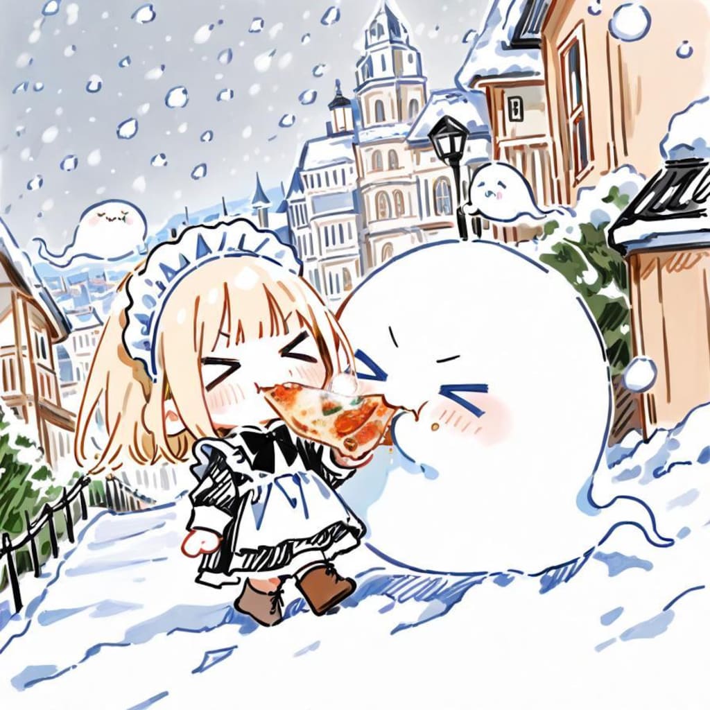 お ピ ッ 散 歩 in ウ ィ ン タ ー 🍕☃️