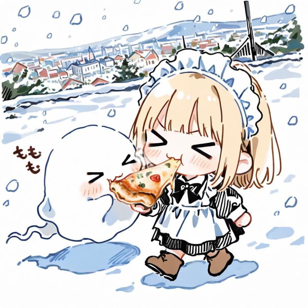 お ピ ッ 散 歩 in ウ ィ ン タ ー 🍕☃️