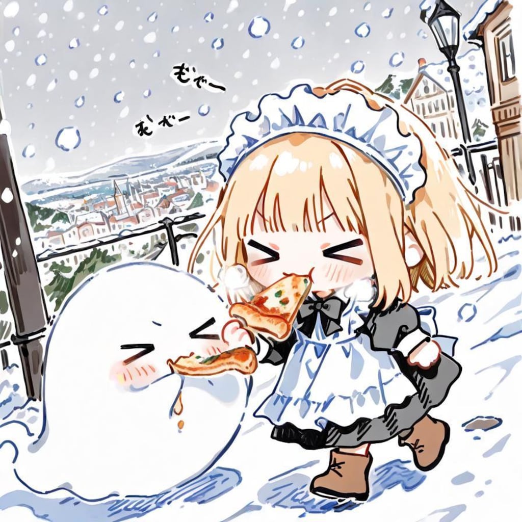 お ピ ッ 散 歩 in ウ ィ ン タ ー 🍕☃️