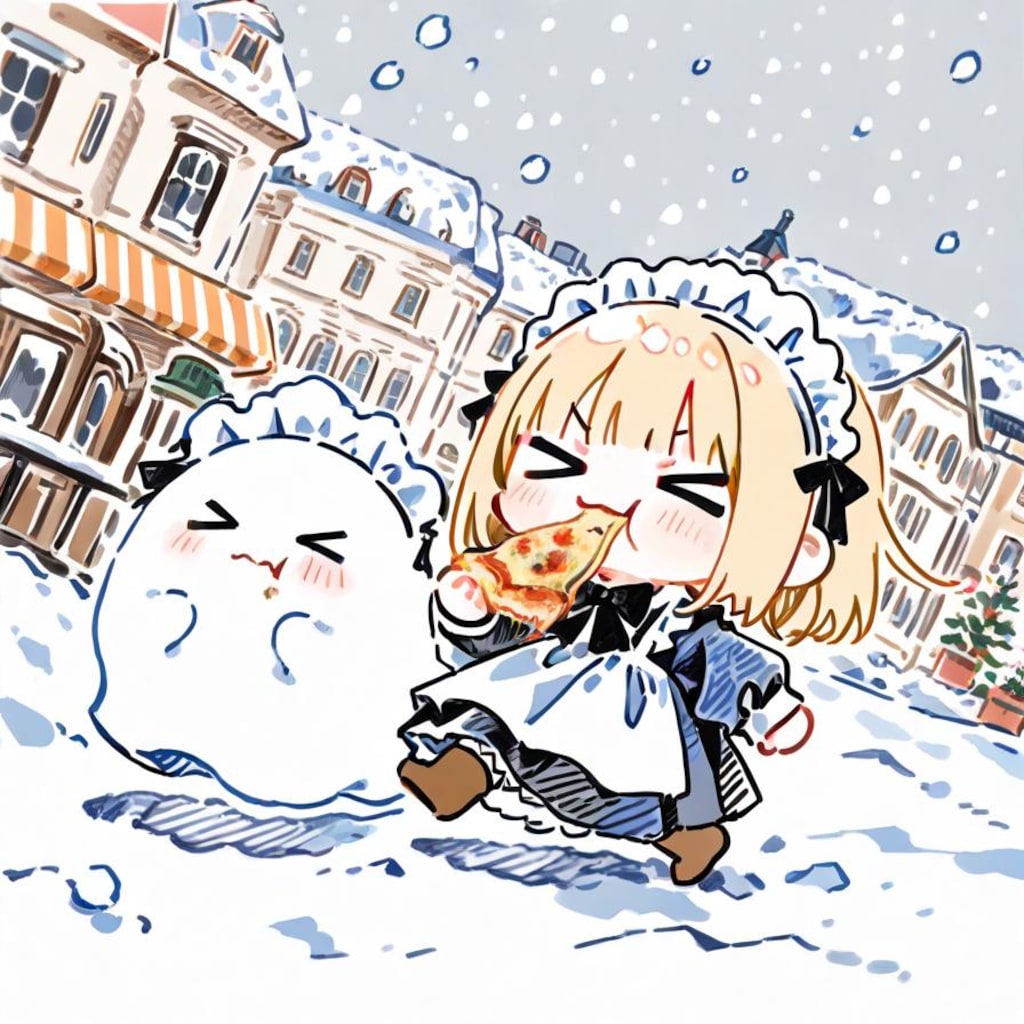 お ピ ッ 散 歩 in ウ ィ ン タ ー 🍕☃️