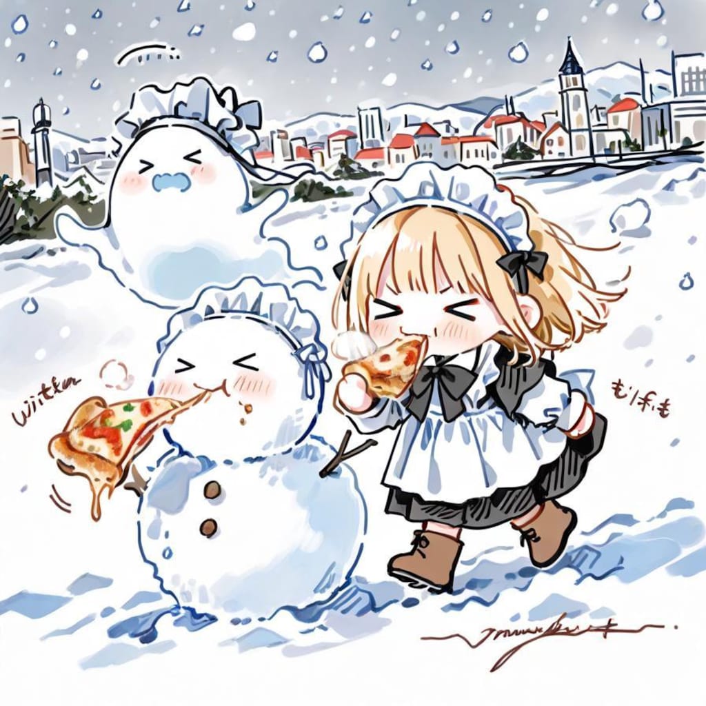 お ピ ッ 散 歩 in ウ ィ ン タ ー 🍕☃️