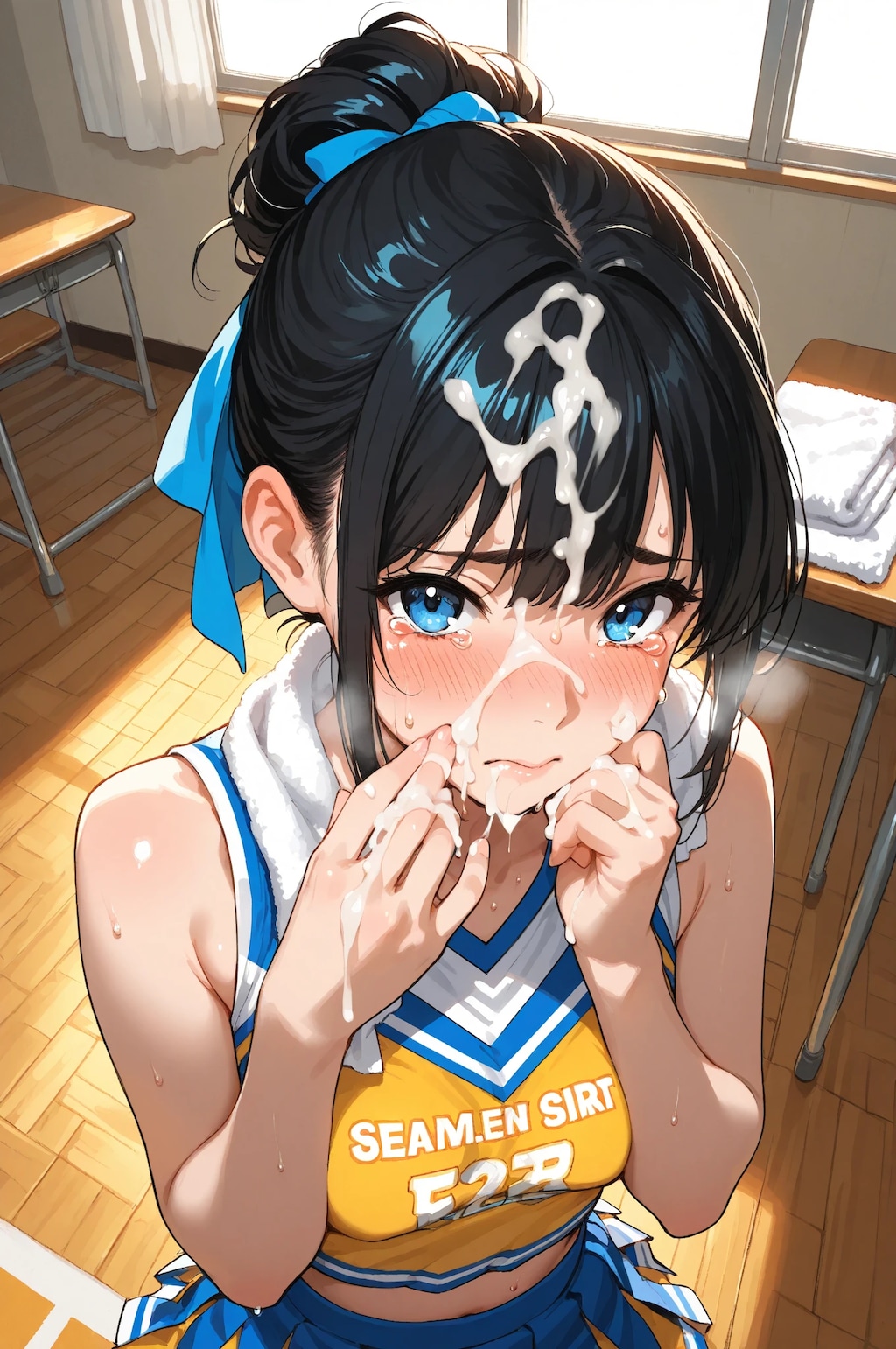 チアリーダー02_顔射