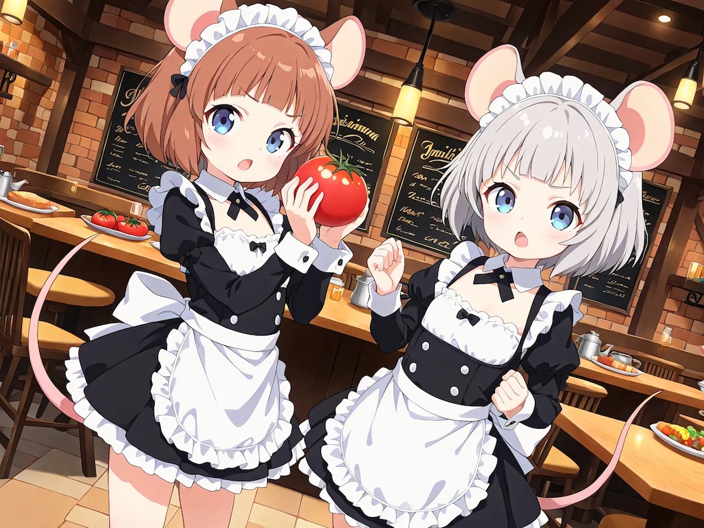 戦うメイド・ラッタとラッチ