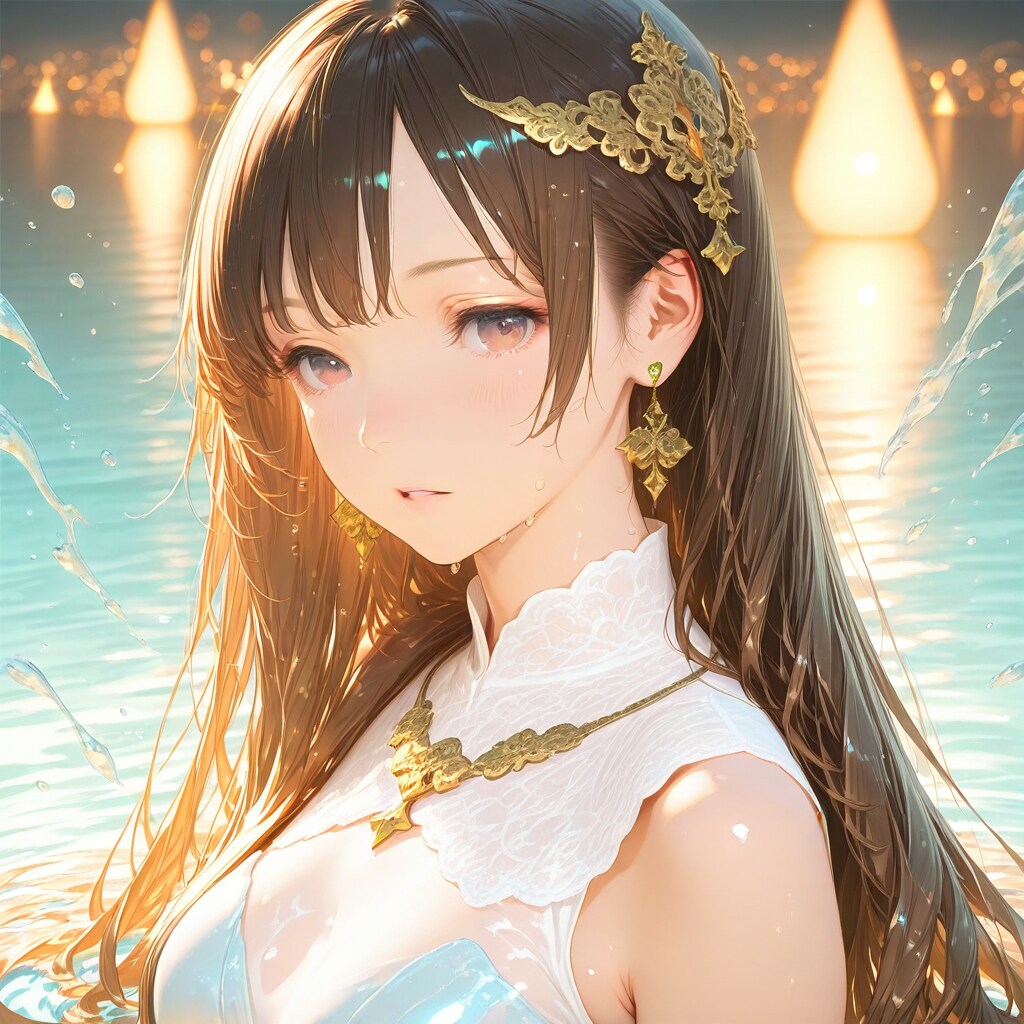 水の羽衣ドレス フォトリアルより