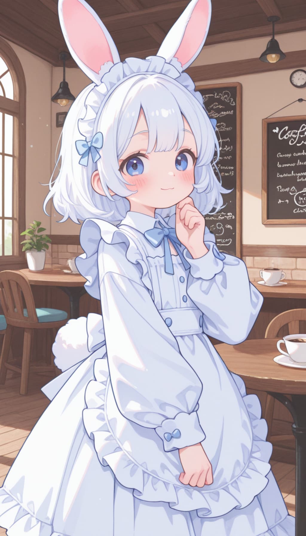 うさぎカフェの店員さん