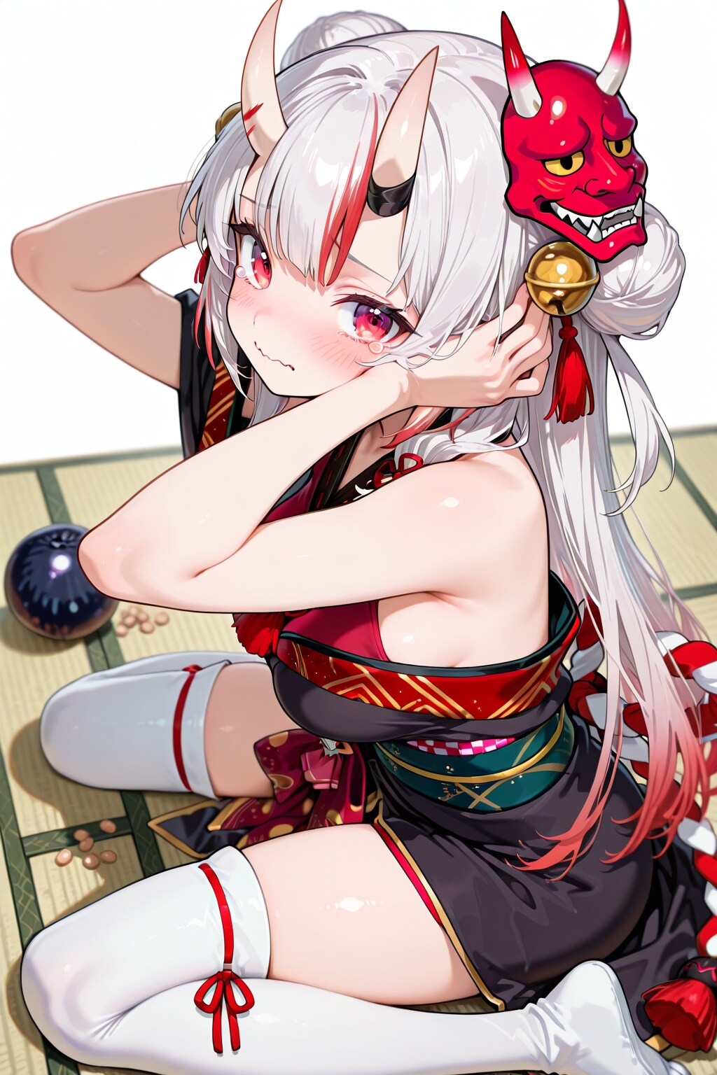豆を投げないで余