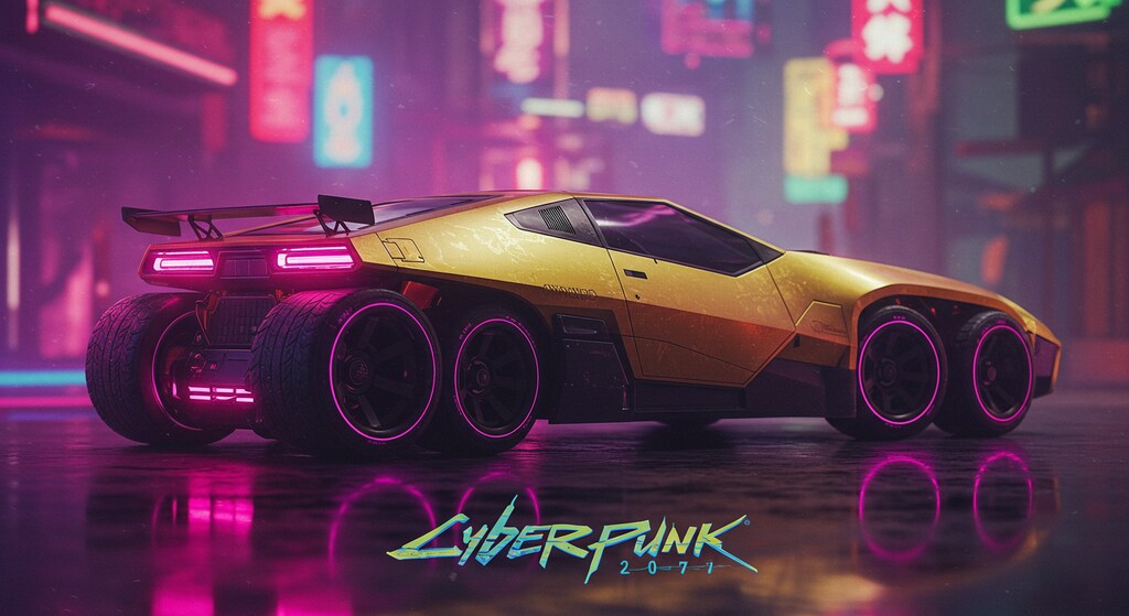 サイバーパンク　2077スポーツカー