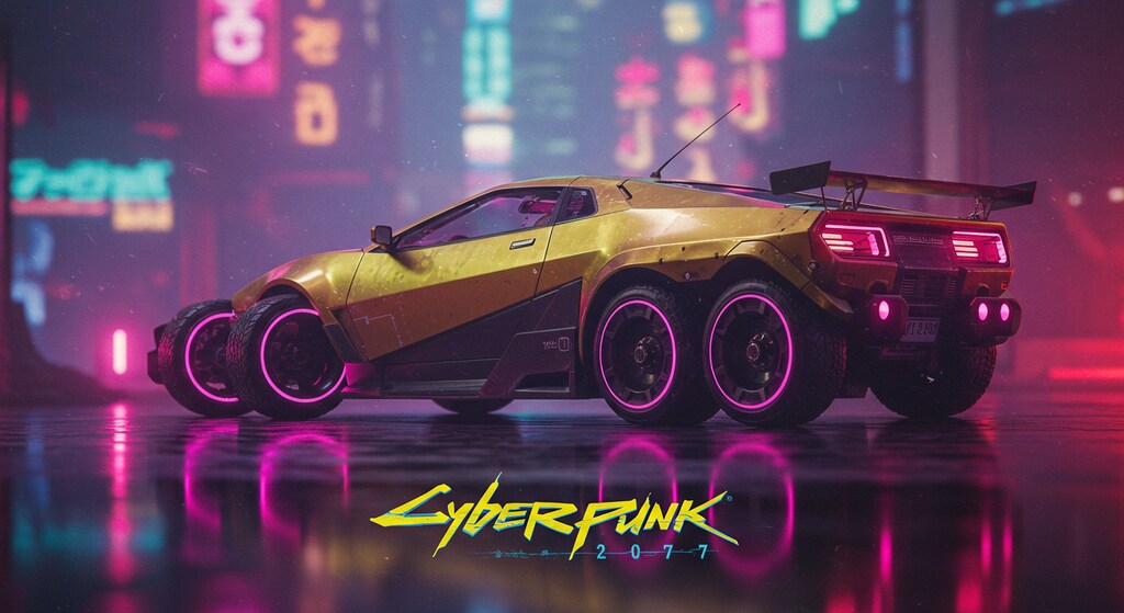 サイバーパンク　2077スポーツカー