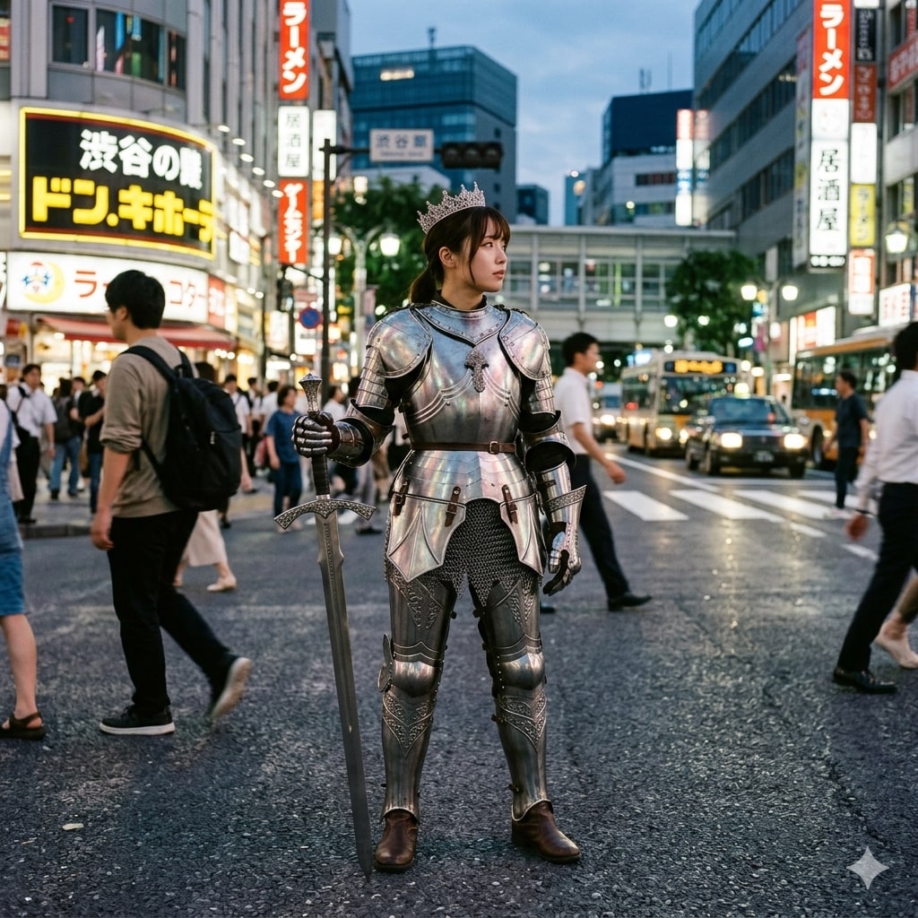 The knightly princess, traveling through time