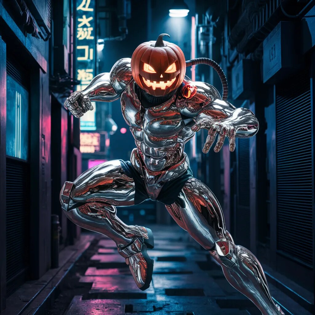 ジャックオーランタンのサイボーグ | の人気AIイラスト・グラビア