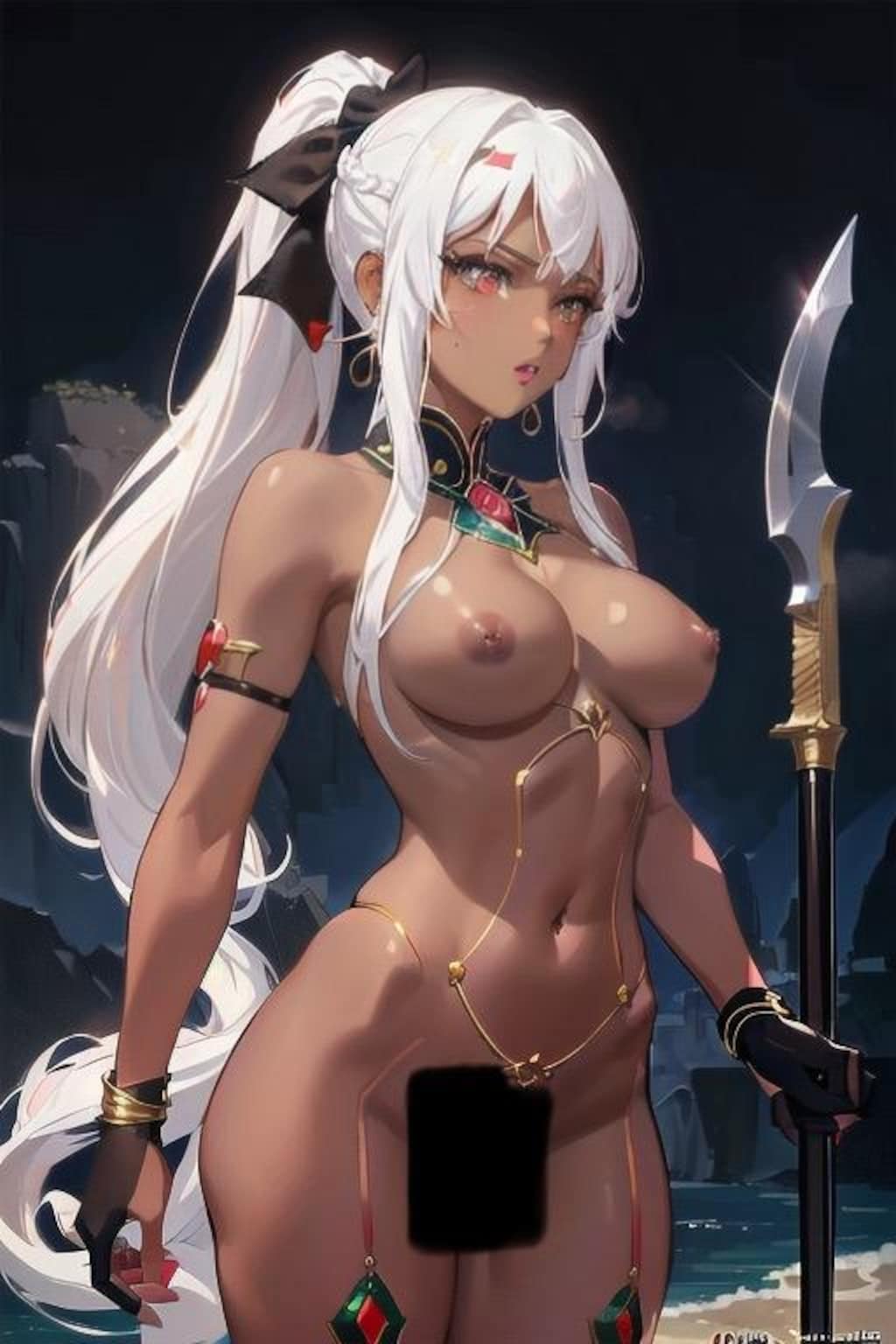 褐色ギャルヌード166