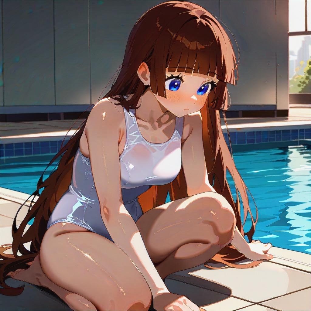 水着だから平気ダヨ
