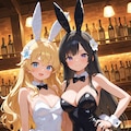 うさブラックとうさホワイト 2枚目