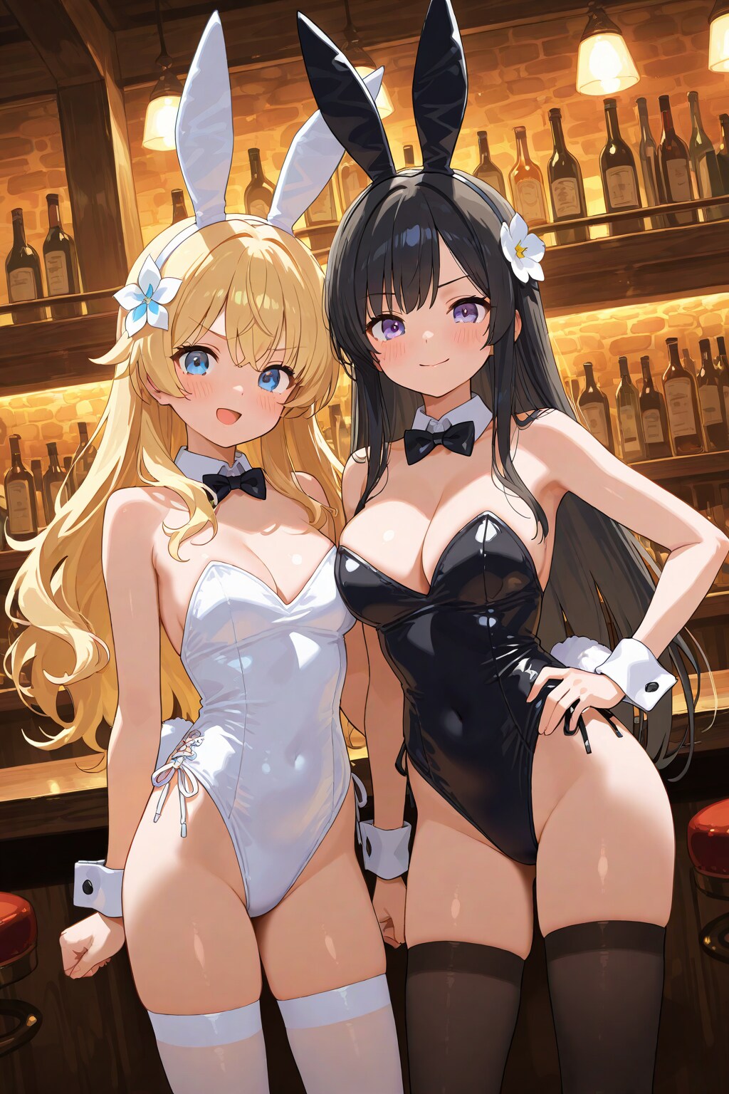 うさブラックとうさホワイト
