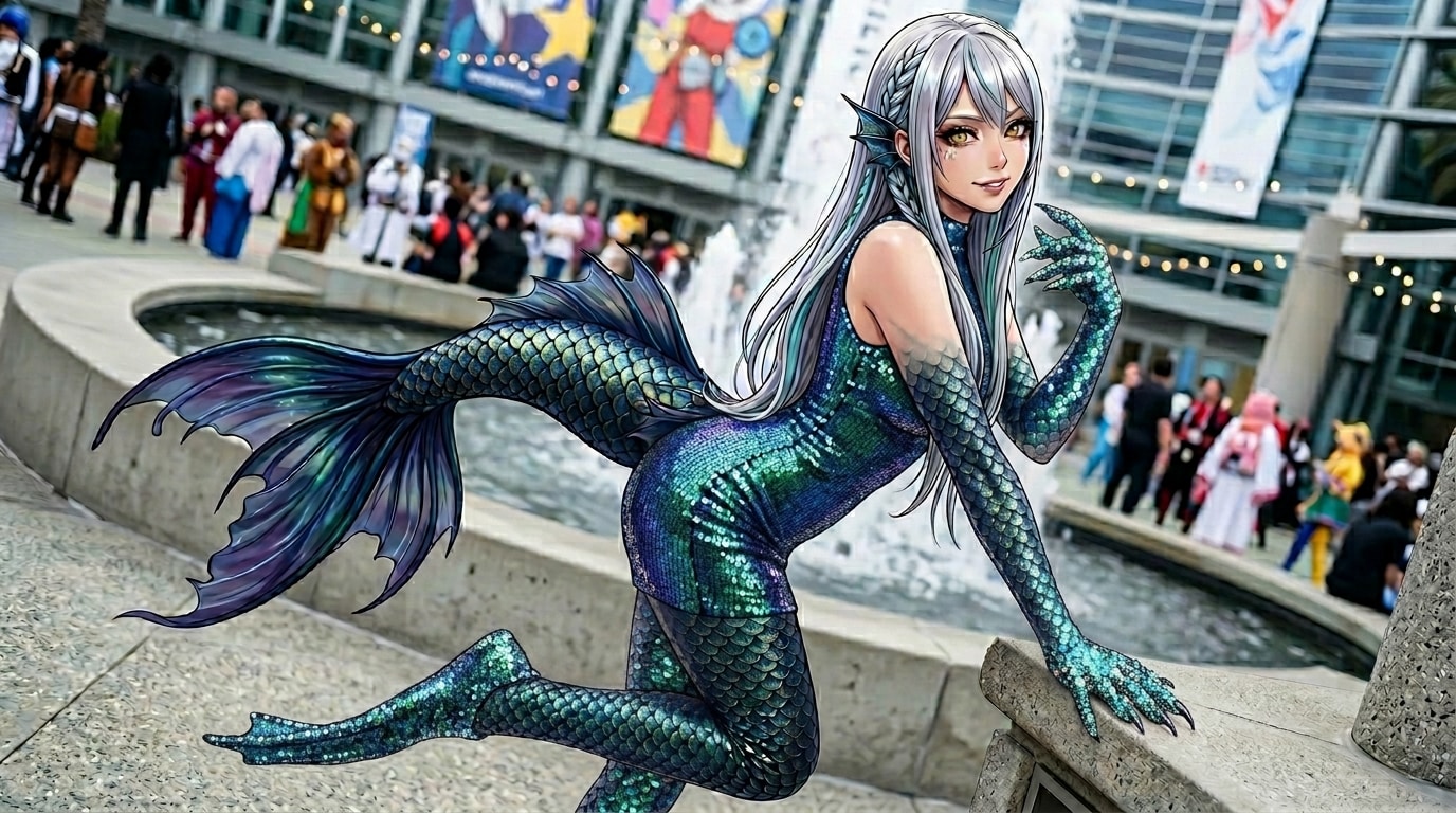 鱗のドレス