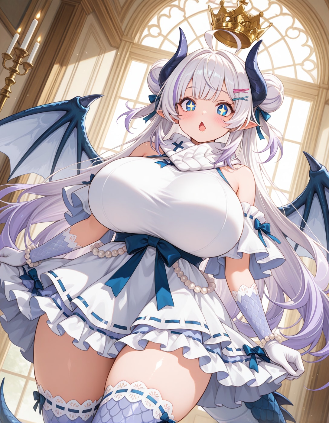 お団子ドラゴン娘さん