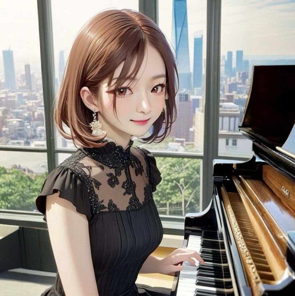 ピアノを弾く女の子