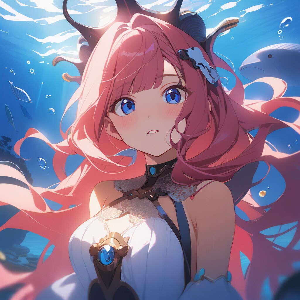 深海少女 | の人気AIイラスト・グラビア