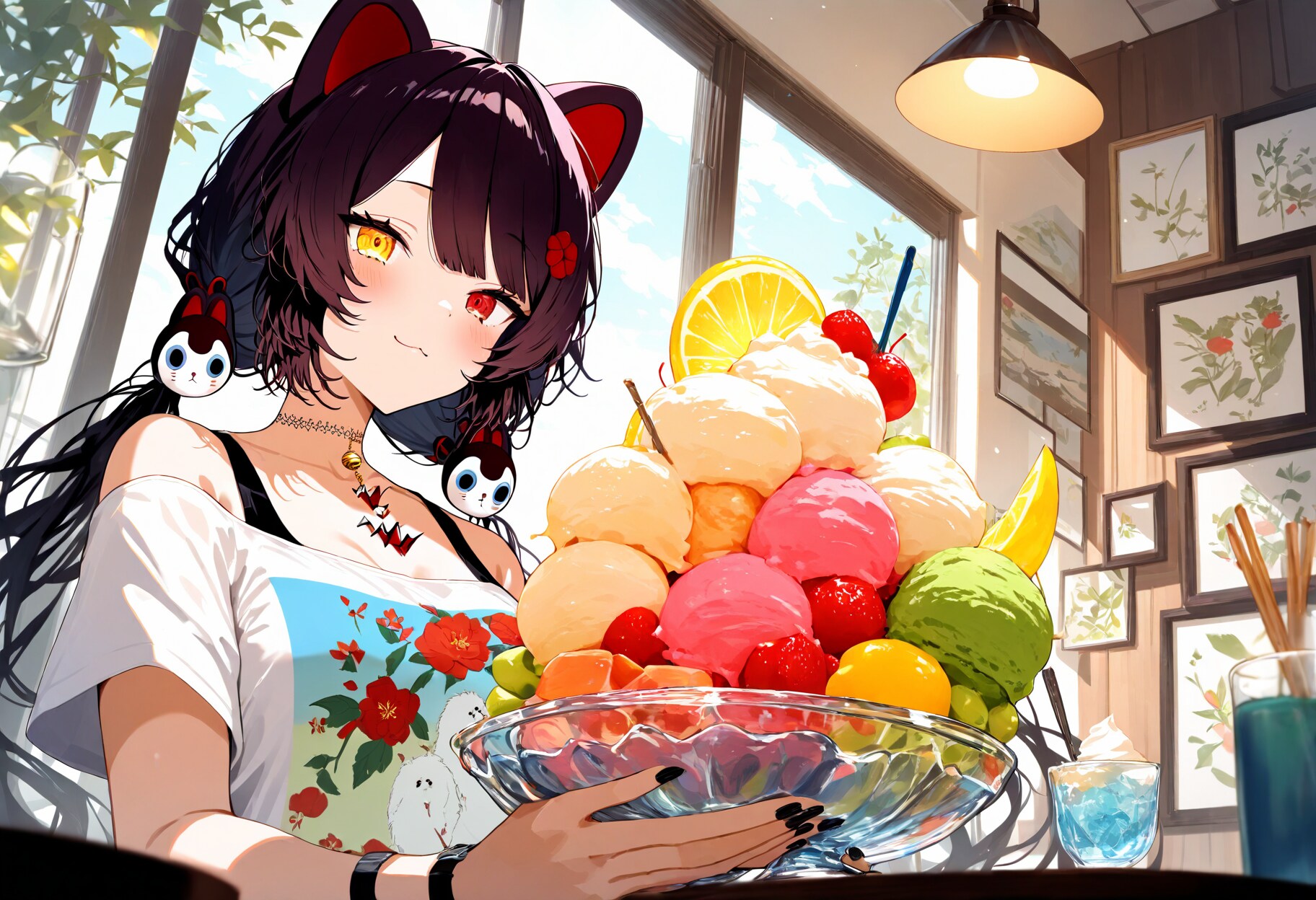 山盛りアイスクリーム - 戌亥とこ / にじさんじ | の人気AIイラスト・グラビア