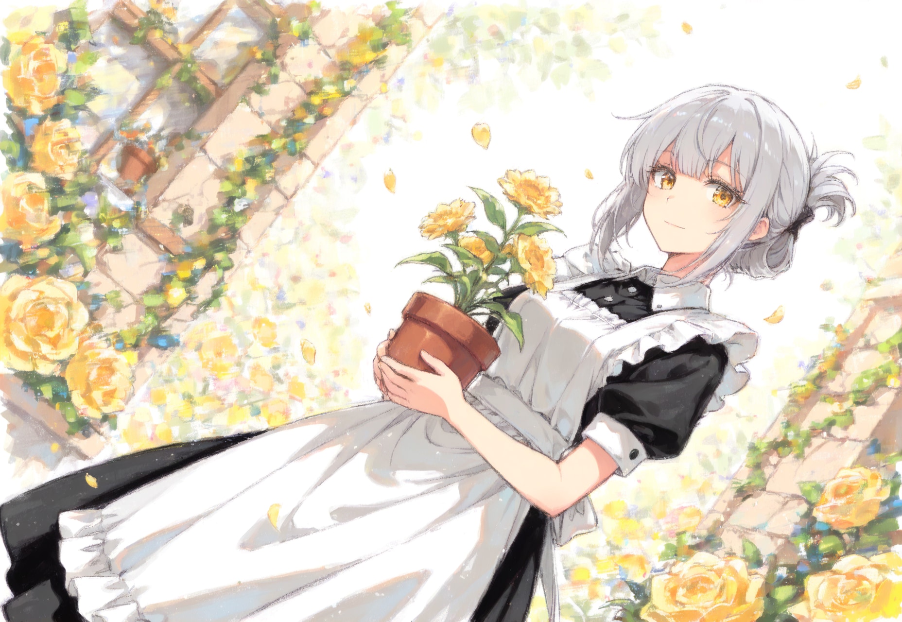 看板娘　flowers