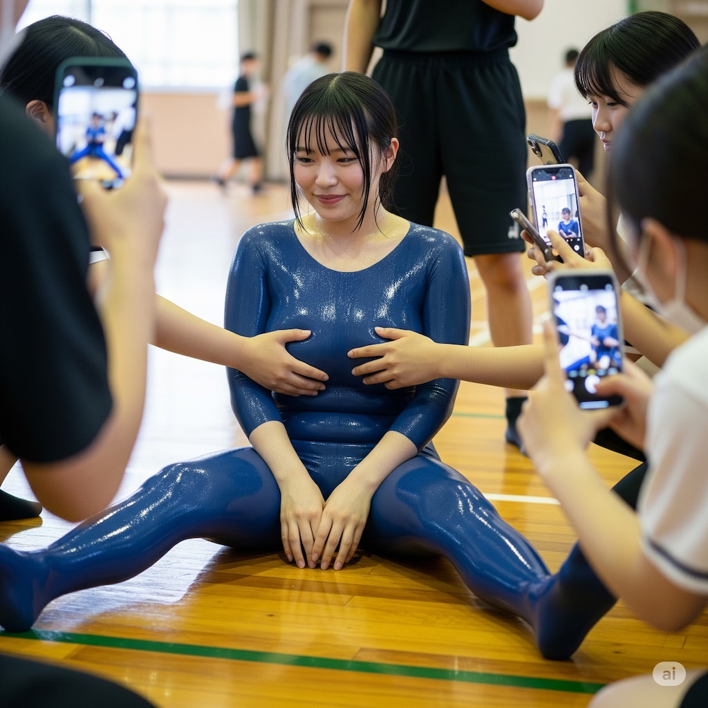 中学指定の体操服着てきたら、皆に笑われ遊ばれた