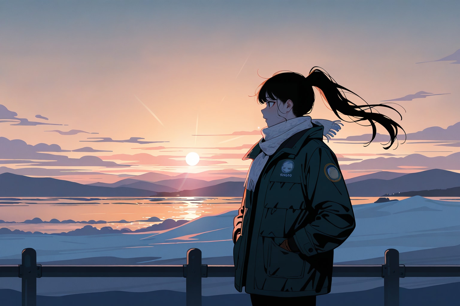 今年最後の日の出 | の人気AIイラスト・グラビア