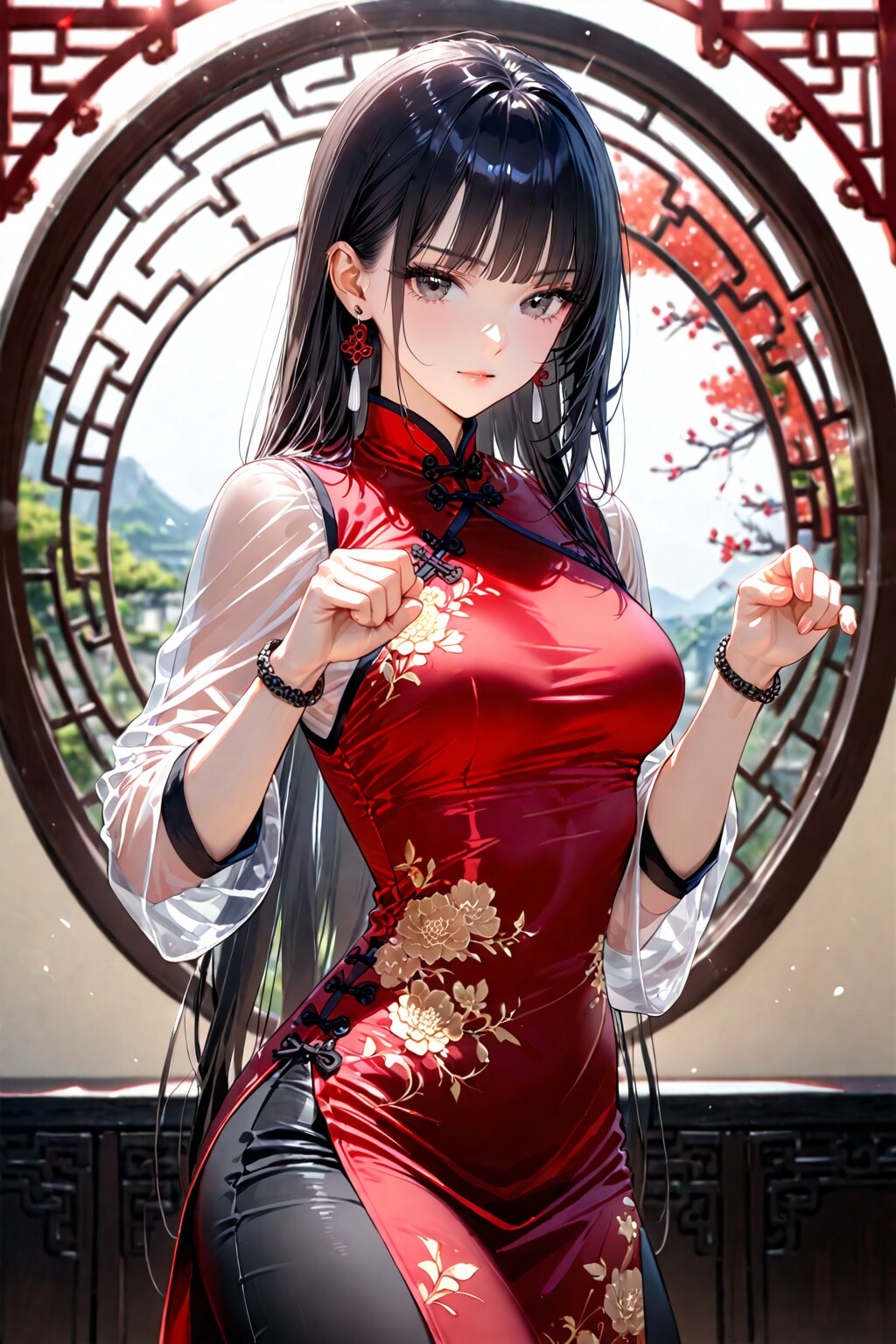 【Today's illustration】china dress⑤