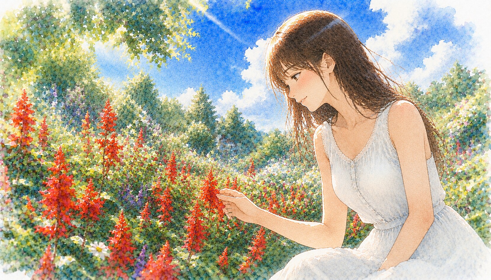 誕生花　0807 サルビア