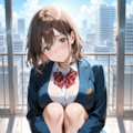 待ちぼうけ女子高生 2枚目