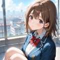 待ちぼうけ女子高生 3枚目