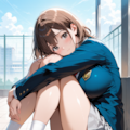 待ちぼうけ女子高生 5枚目